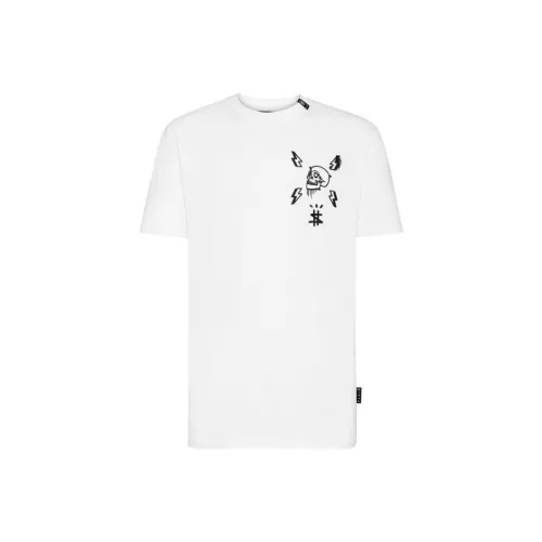 PHILIPP PLEIN Белая Мужская T-Рубашка