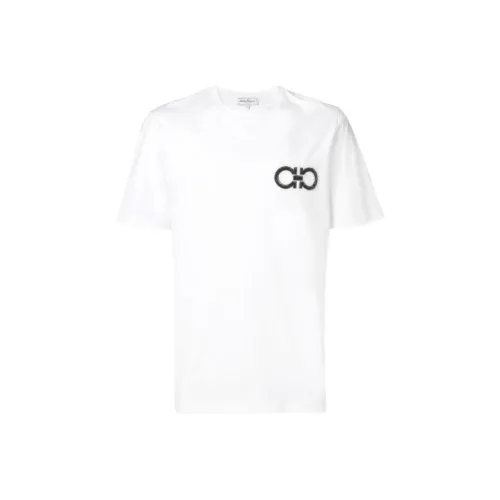 Ferragamo Белая Мужская T-Рубашка