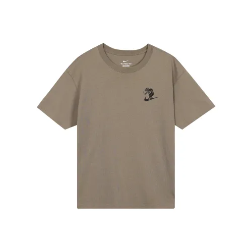 Nike Оливково-серый Мужской T-рубашки