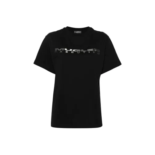 Mugler SS24 T Shirt Unisex Black Муглер SS24 T Рубашка Унисекс Черный