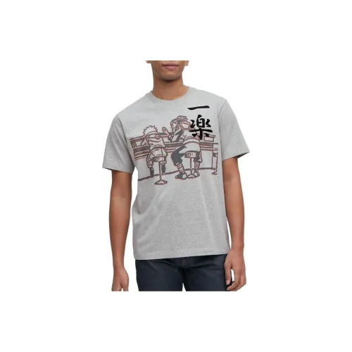 UNIQLO x NARUTO LIANMINGKUAN SS23 Рубашка Унисекс Серый