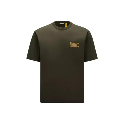 Moncler x Salehe Bembury Co Branded SERIES Оливково-зеленый Унисекс T Рубашки
