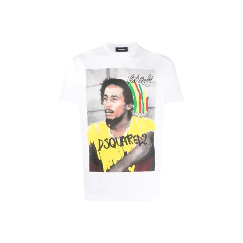 DSQUARED 2 Белый Мужской T-Рубашки