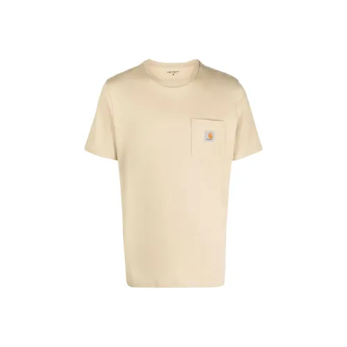 Carhartt WIP Светлый Бежевый Мужские T-Рубашки