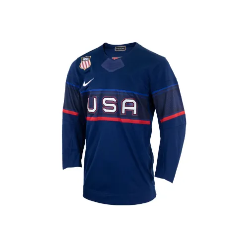 Nike Blue Men's T-Shirts Найк Синий Мужские Футболки