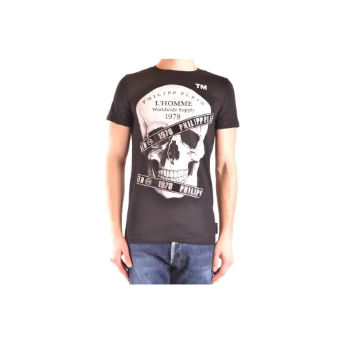 PHILIPP PLEIN Мужские черные рубашки T