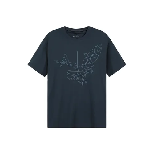 ARMANI EXCHANGE SS23 T Рубашка Мужская Морской Синий