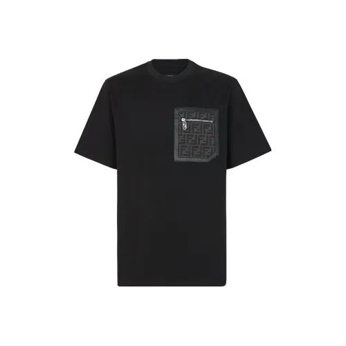 Fendi Черные Мужские T-Рубашки