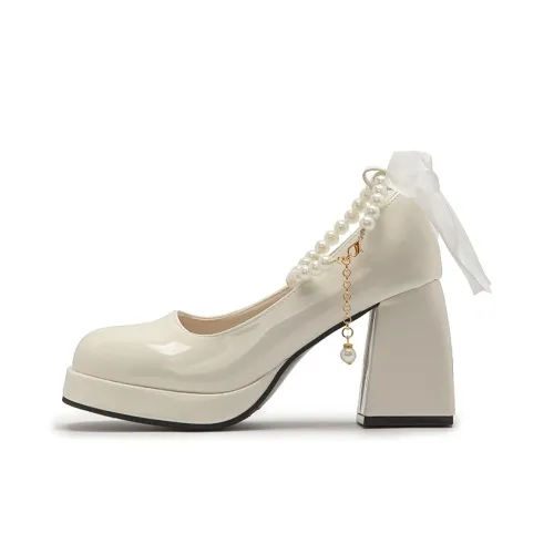 betu Грубый каблук Туфли Мэри Джейн Женские