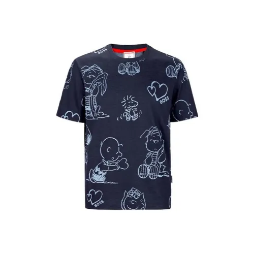 Hugo Boss SS22 T Рубашка Унисекс Синий