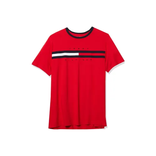 Tommy Hilfiger Red Men's T-Shirts Томми Хилфигер Красные Мужские Футболки