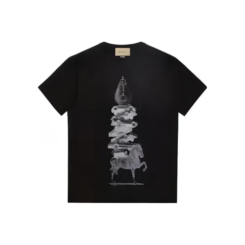 GUCCI Мужские черные футболки
