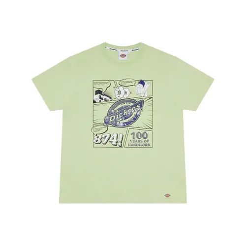 Dickies Зеленый Желтый Мужские T-рубашки
