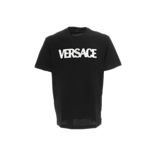 VERSACE Мужские черные T-рубашки