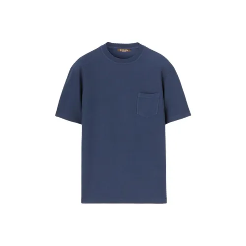 Loro Piana Темно-синие мужские футболки T