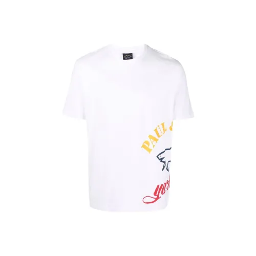 Paul & Shark Белый Мужской T-Рубашки