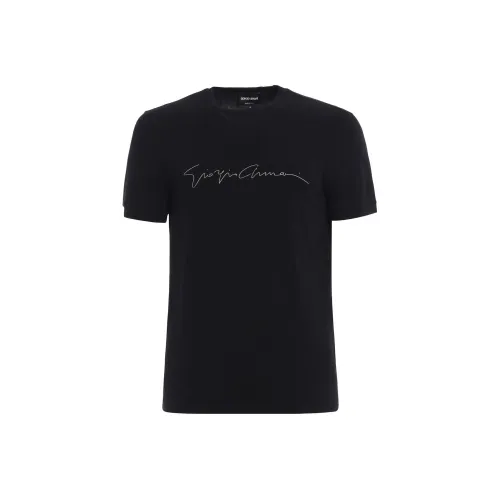 EMPORIO ARMANI Мужские черные футболки