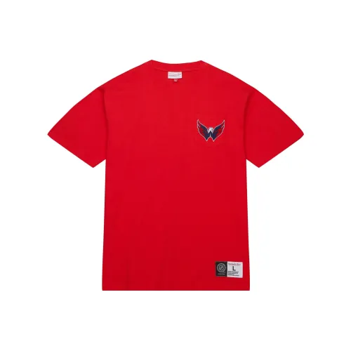Mitchell Ness Red Men's T-Shirts Mitchell Ness Красные Мужские Футболки