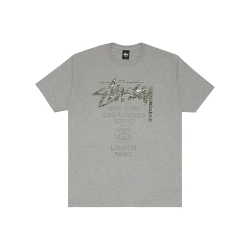 Stussy Серый Мужской T-Рубашки