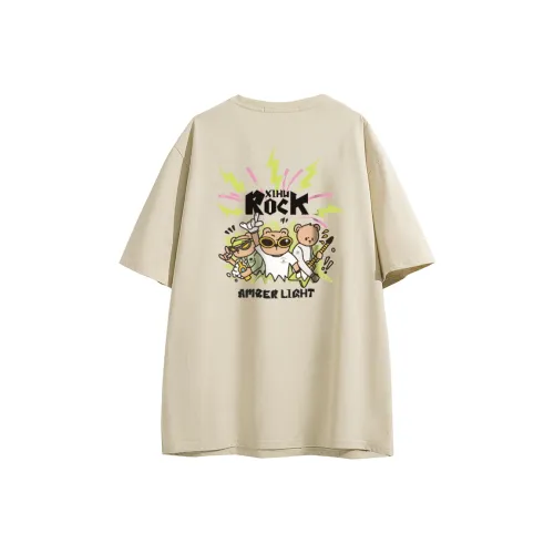 AMBER LIGHT AMBER LIGHT X XIHU Рок Co Branded SERIES Унисекс T Рубашки