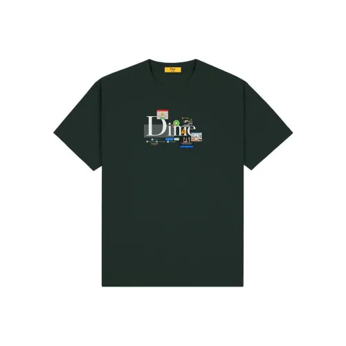 Dime Зеленый Мужской T-Рубашки