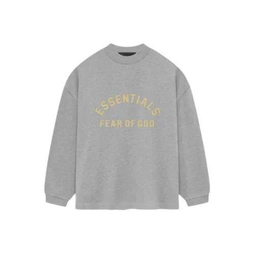 Fear of God Essentials SS24 Drop2 Longsleeve T-Shirt Рубашка Мужская Светлая Фотиния Серый Светлый Меланжевый GREY