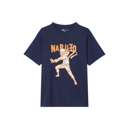 UNIQLO x NARUTO LIANMINGKUAN SS23 рубашка унисекс темно-синий