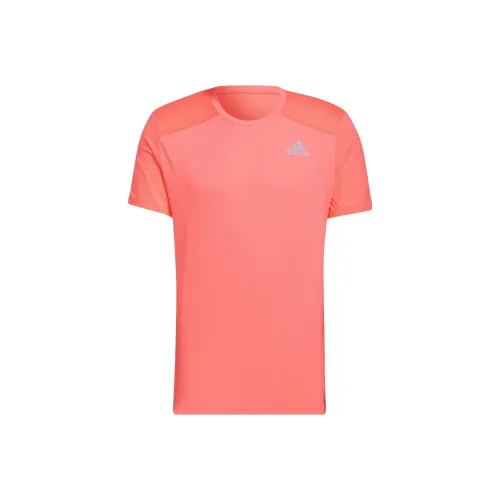 Adidas Бег Т-Рубашка Мужская Кислотно-Красная