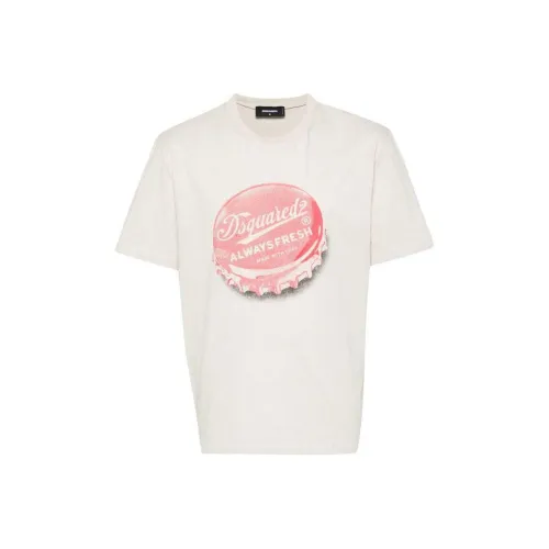 DSQUARED 2 SS24 T Рубашка Мужская Бежевая