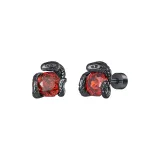 Red and Black Serpent Stud Earrings [1 пара]  
Красный и Черный Змеиные Серьги-гвоздики [1 пара]