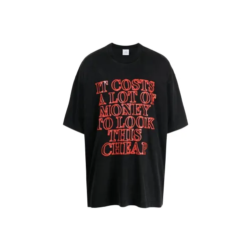 Vetements Черные Мужские T-Рубашки
