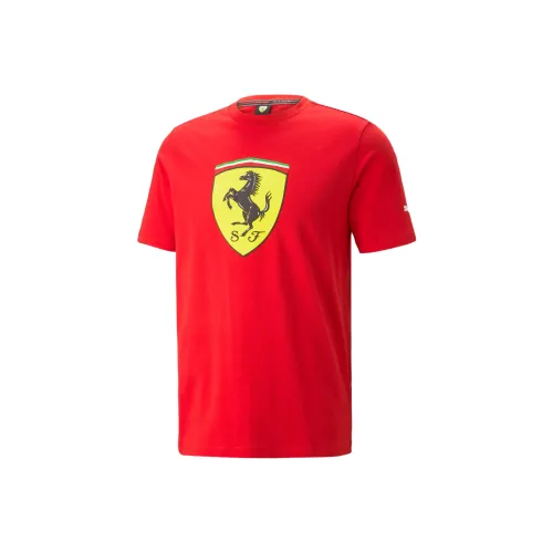 PUMA Red Men's T-Shirts PUMA Красные Мужские Футболки