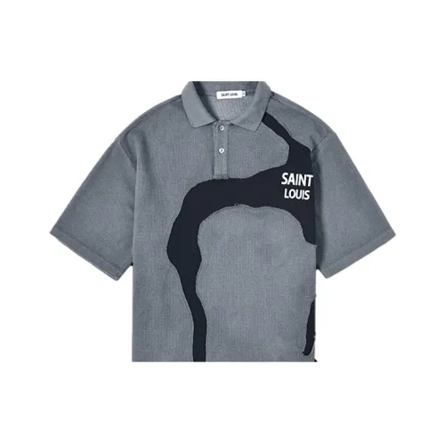 SSSAINT LOUIS Серый Мужской T-Рубашки