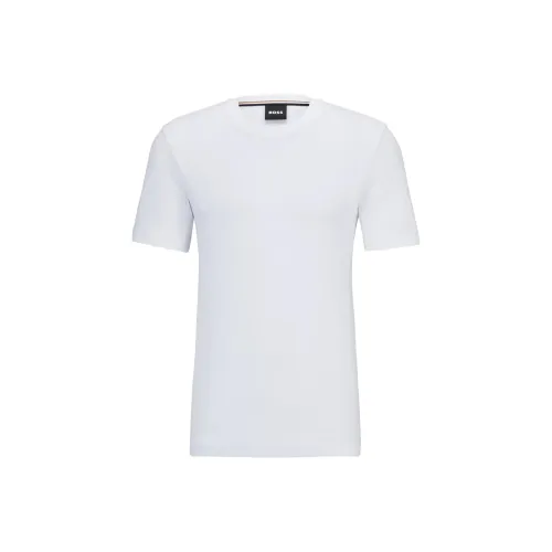 Hugo Boss Белая Мужская T-Рубашка