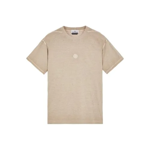 STONE ISLAND Серый Мужской T-Рубашки