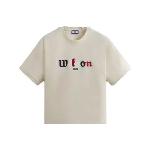 Kith X Wilson Co Брендированная Серия Песочный Мужской T Рубашки