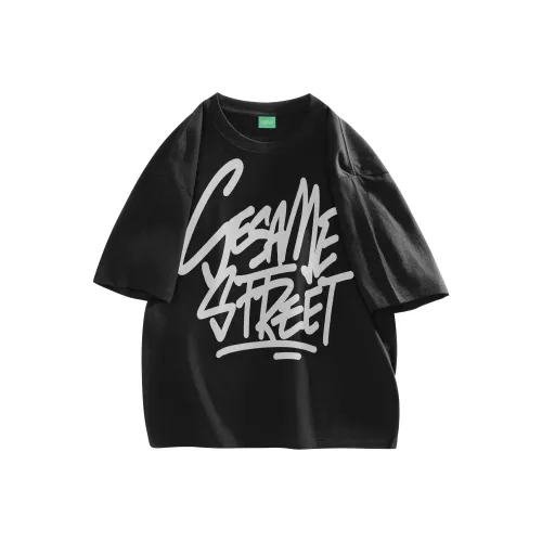 Улица Сезам T Рубашка Длинный рукав Унисекс