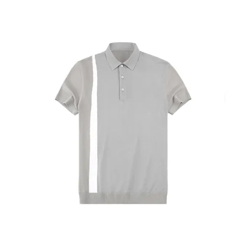 Mr.Bu Светло-Серые Мужские T-Рубашки