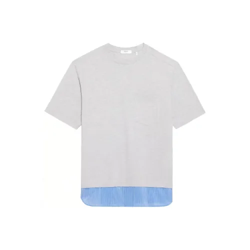 The Theory Designer Co-authored Collection Gray Men's T-Shirts Теория Дизайнер Совместная Коллекция Серые Мужские Футболки