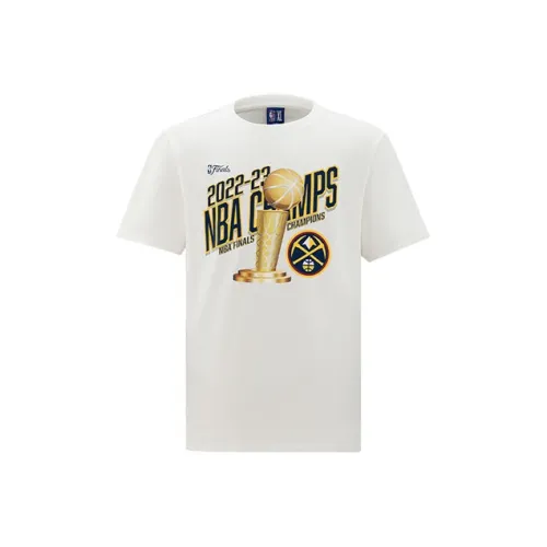 NBA Комплект с короткими рукавами T-Shirt Унисекс Белый