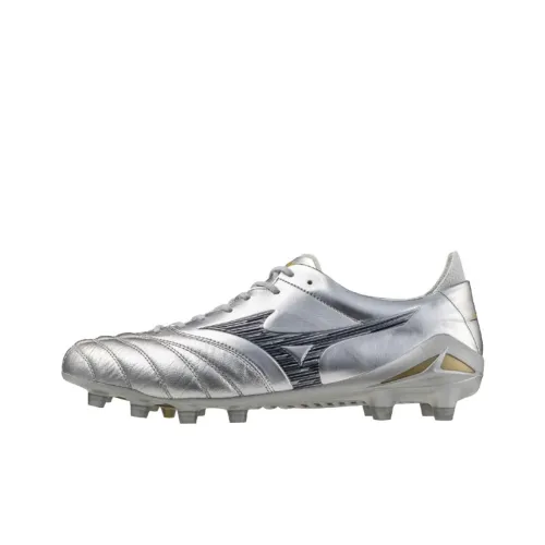 Mizuno Morelia Neo 4 Футбольные бутсы Низкие Серебряные Унисекс