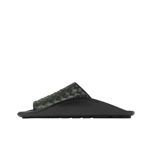 Bottega Veneta Шлепанцы Мужские Темно-зеленые