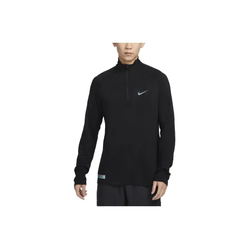 Nike Therma Fit ADV Мужская черная футболка с длинным рукавом