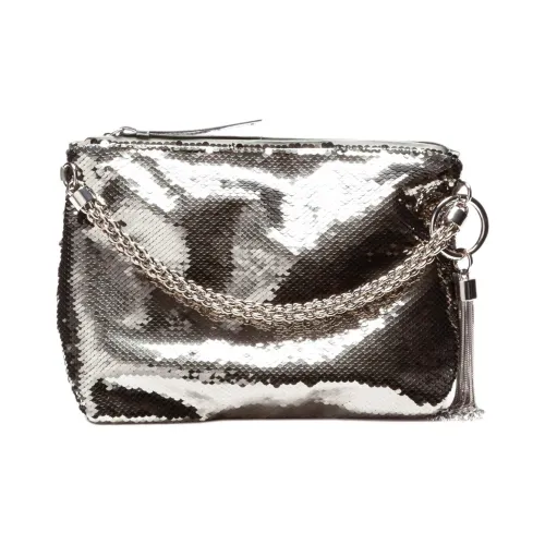 Jimmy Choo Сумка из ПВХ Женская Серебряная