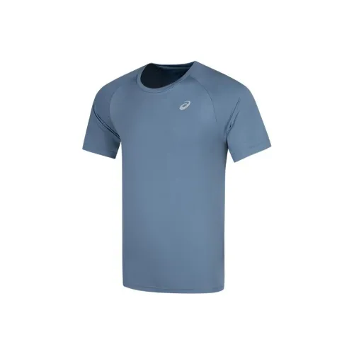Asics SS Серый Синий Мужская Футболка
