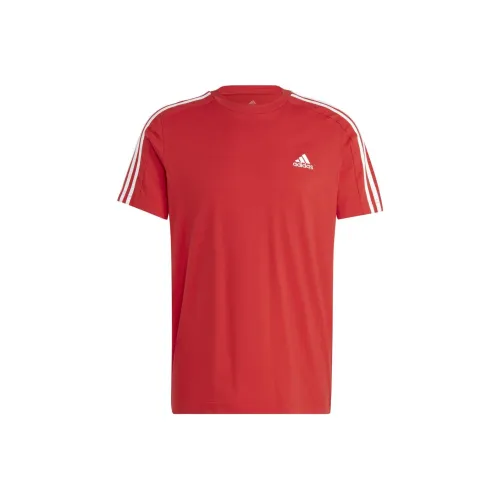 Adidas M 3S SJ T Рубашка Мужская Красная