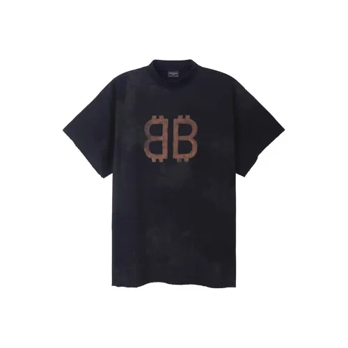 Balenciaga T-Shirt Loose Fit Unisex Black Баленсиага T-рубашка свободного кроя унисекс черная