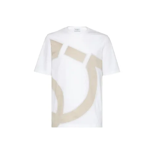 Ferragamo Белая Мужская T-Рубашка