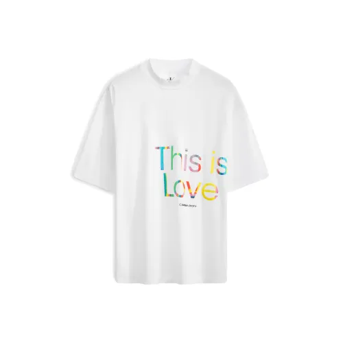 Calvin Klein T-Shirt Мужской Moon White