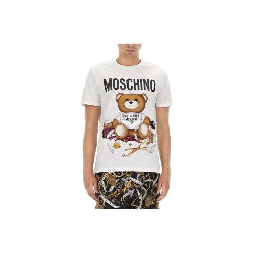 MOSCHINO Белая Мужская T-Рубашка